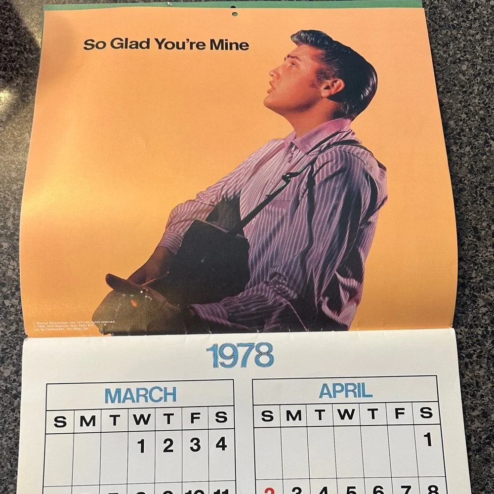 A Tribute to Elvis Calendar 1978-79